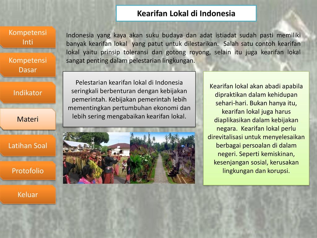 Kearifan Lokal di Indonesia