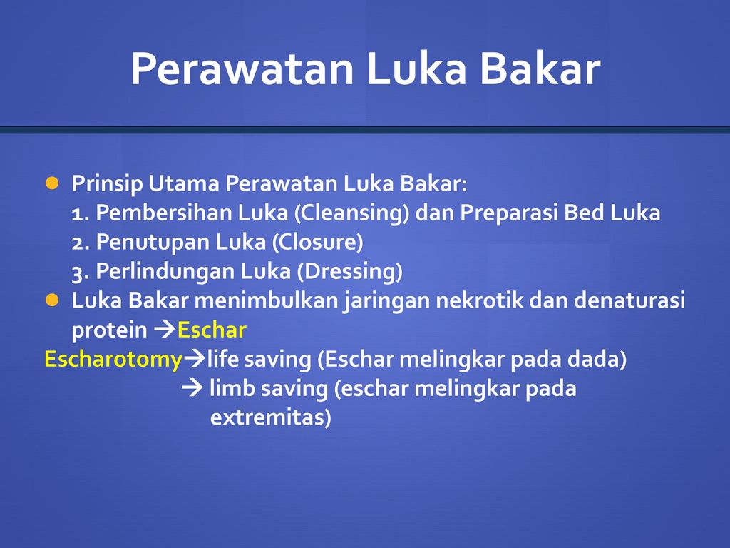 Perawatan Luka Bakar – Newstempo