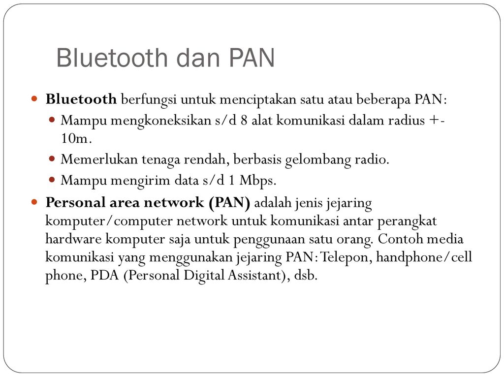 Bluetooth pan