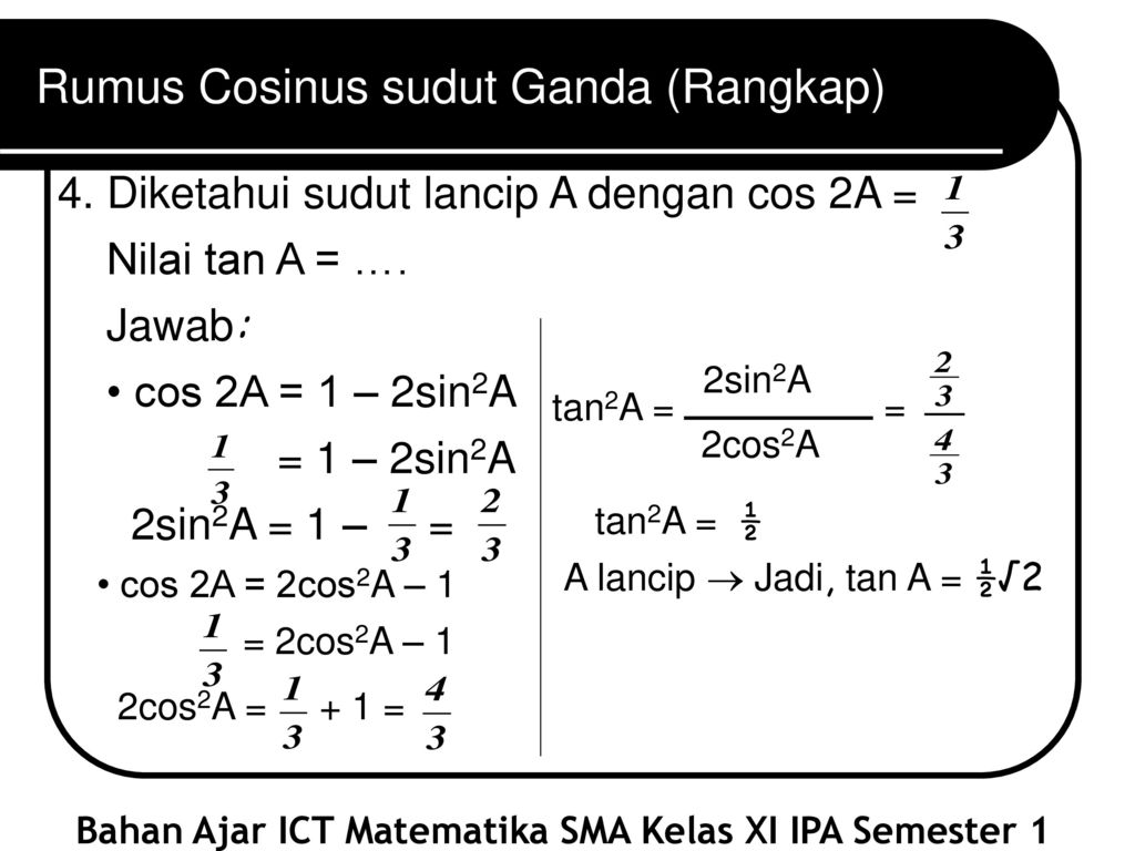 Cara Mudah Memahami Rumus Trigonometri Sudut Ganda Sa 3755