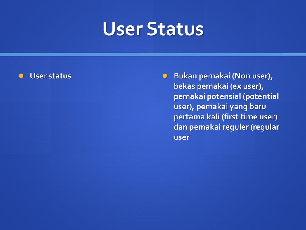 User stats