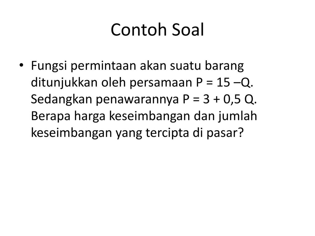 Contoh Soal