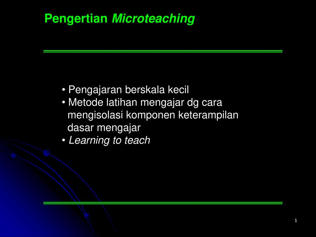 Pengertian Microteaching