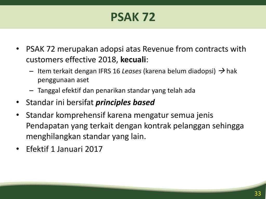 PERKEMBANGAN STANDAR AKUNTANSI KEUANGAN BERBASIS IFRS Per Ppt Download