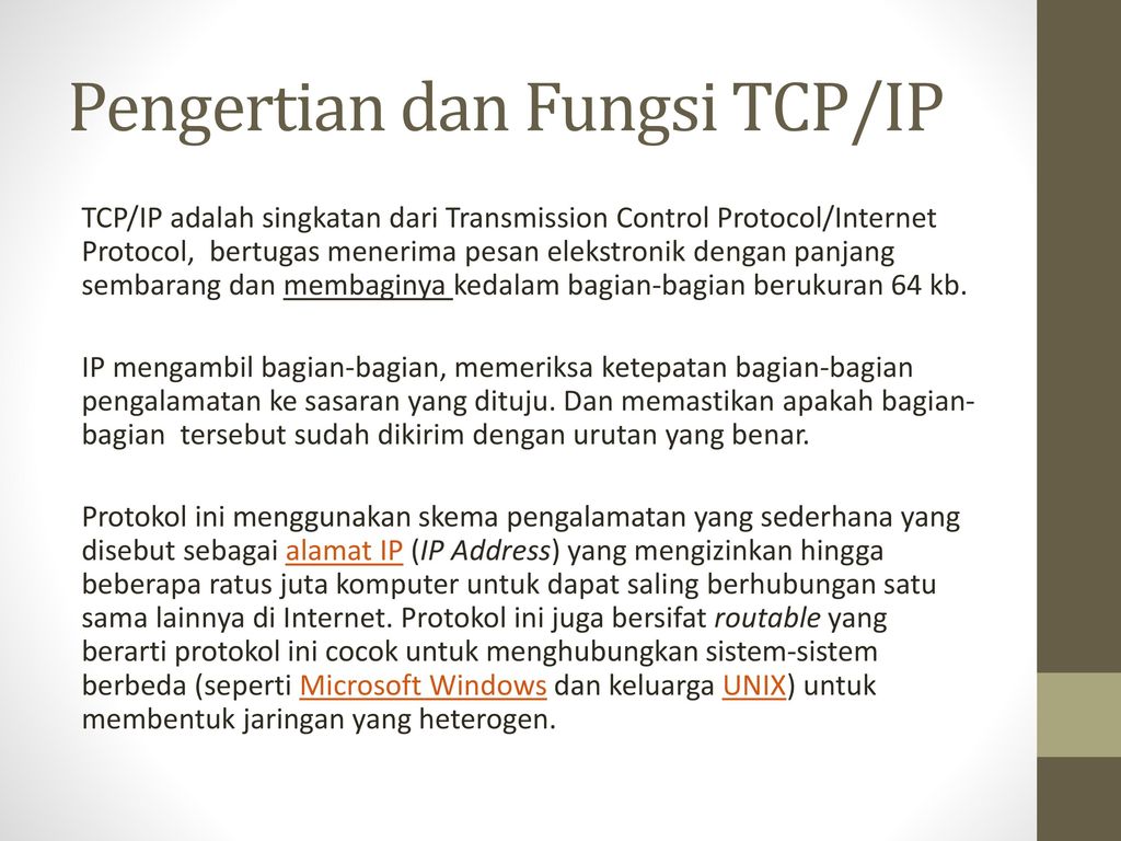 Fungsi Tcp Ip – Studyhelp