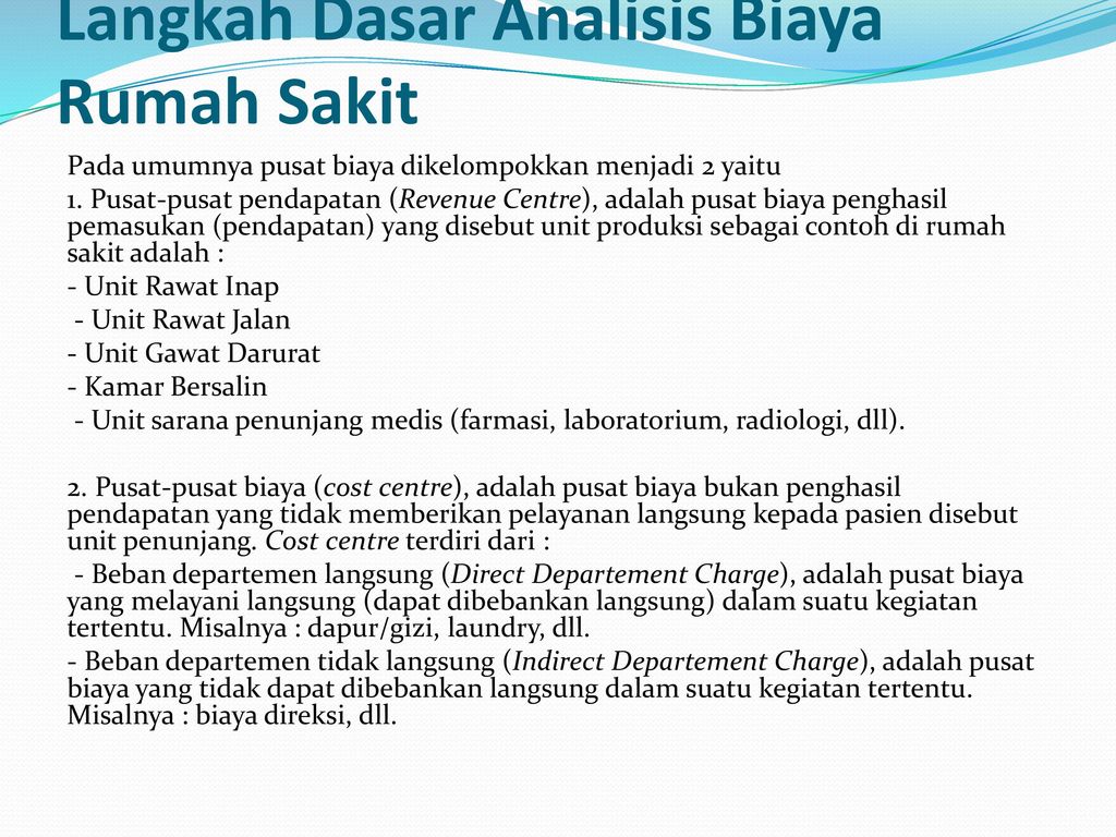 Analisis Biaya Kesehatan Ppt Download