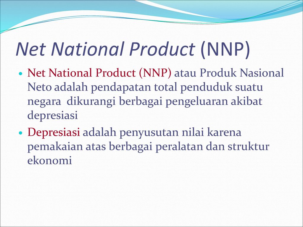 Net National Product (NNP)