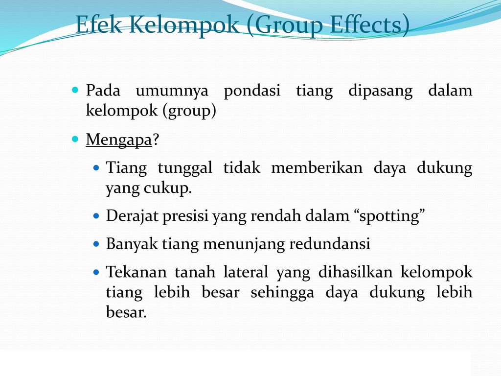Group effects