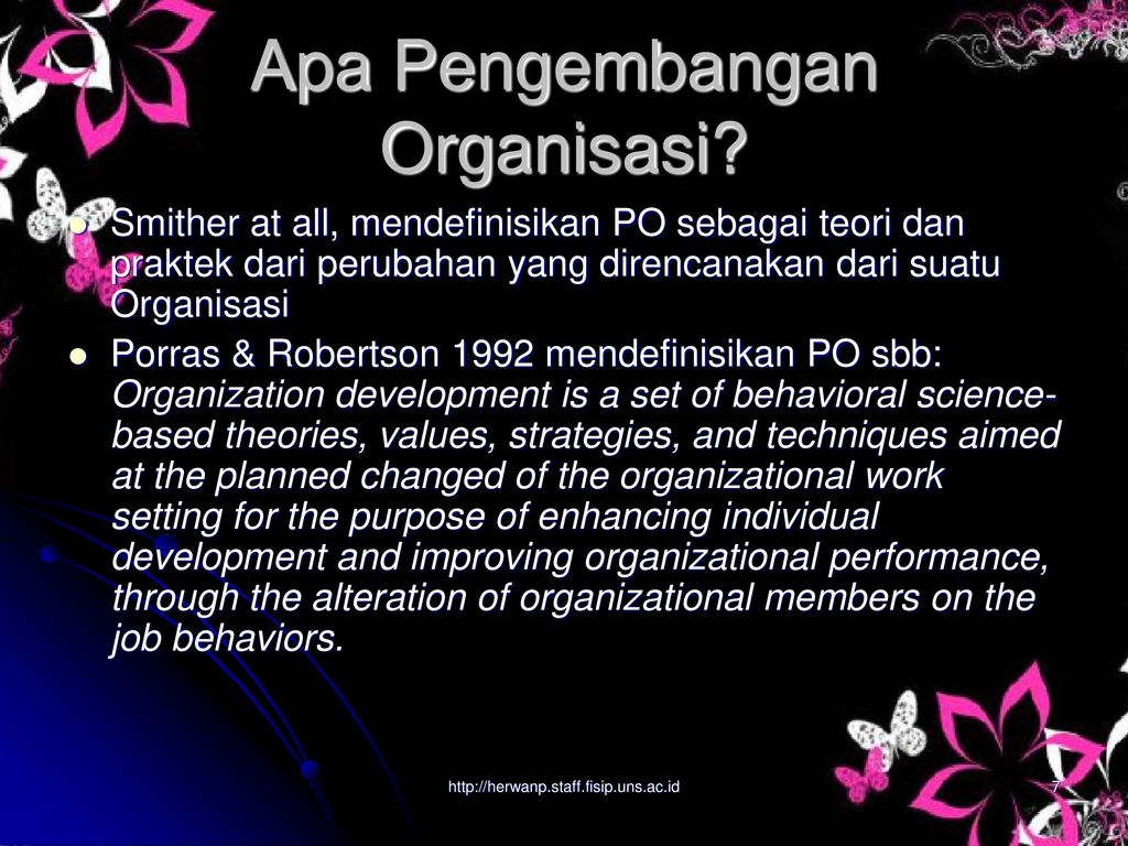 Teori pengembangan organisasi