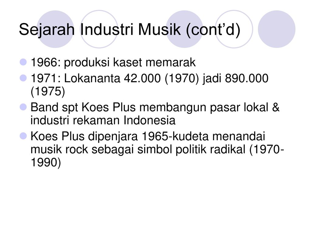 Musik Di Indonesia: Antara Industri Dan Indie - Ppt Download