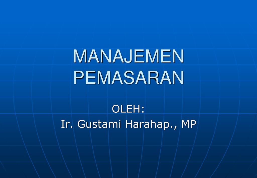 OLEH: Ir. Gustami Harahap., MP