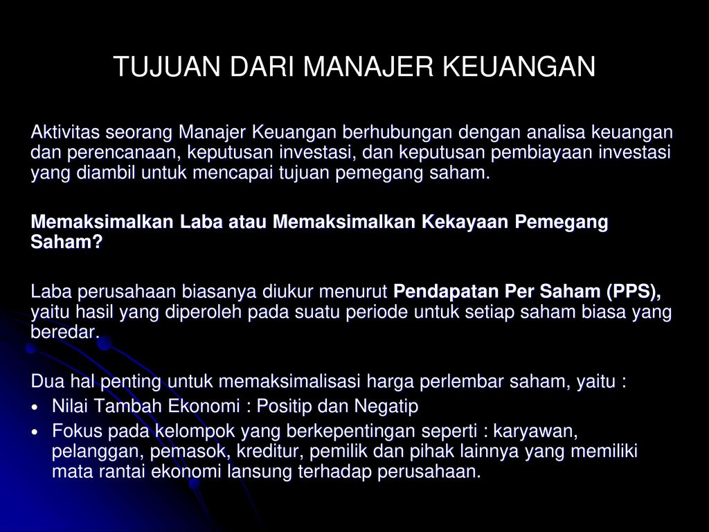 MANAJEMEN KEUANGAN 3 SKS Ppt Download