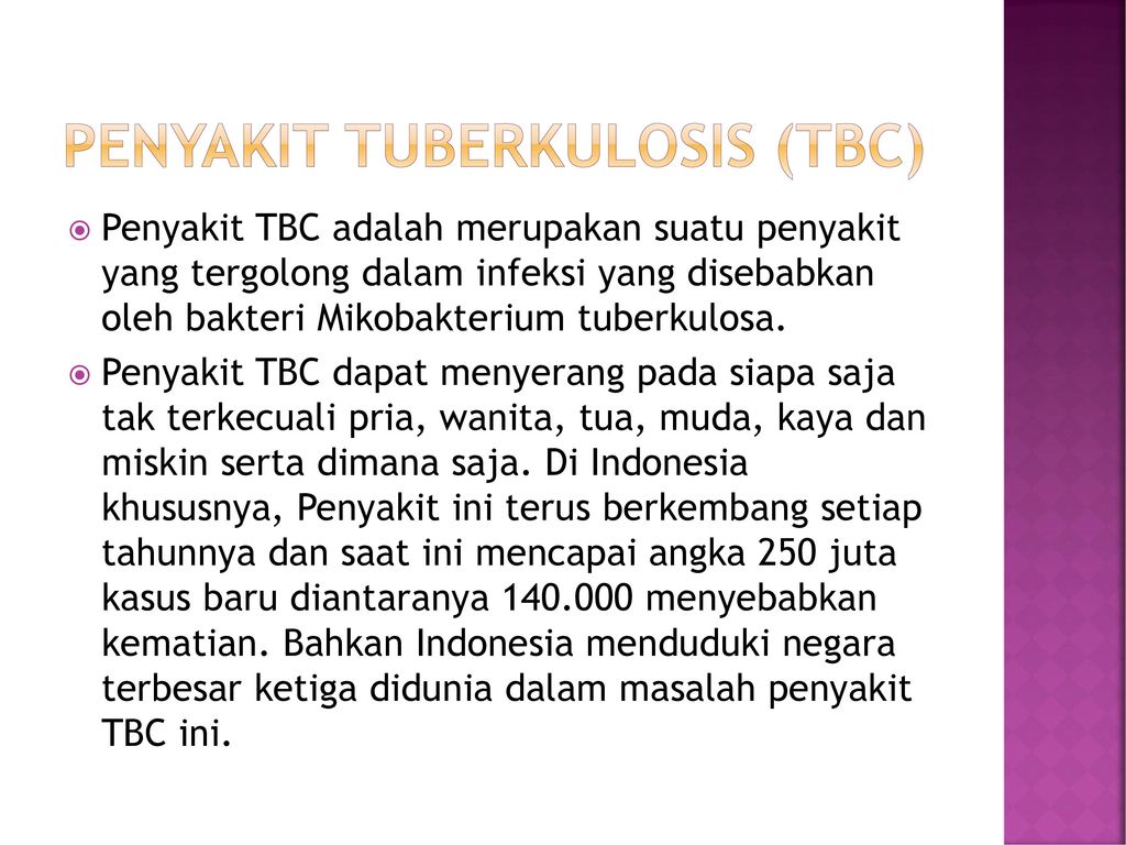 Penyakit Tuberkulosis (TBC)
