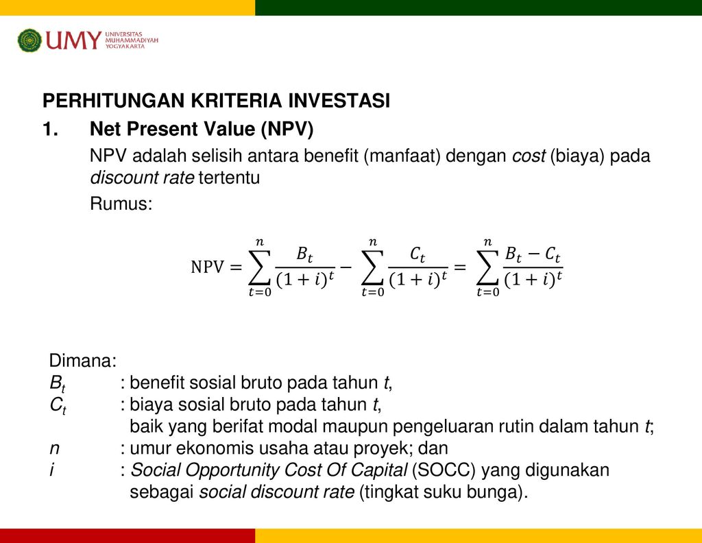 Net Present Value Adalah - Berbagi Informasi