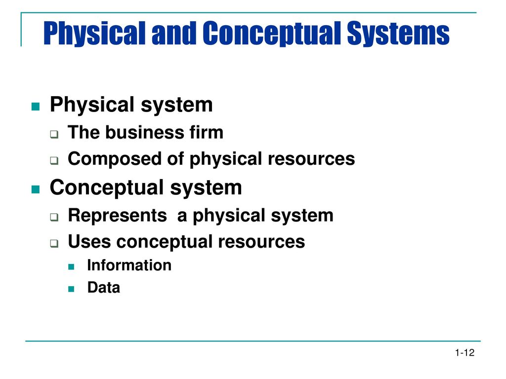 Physical resources