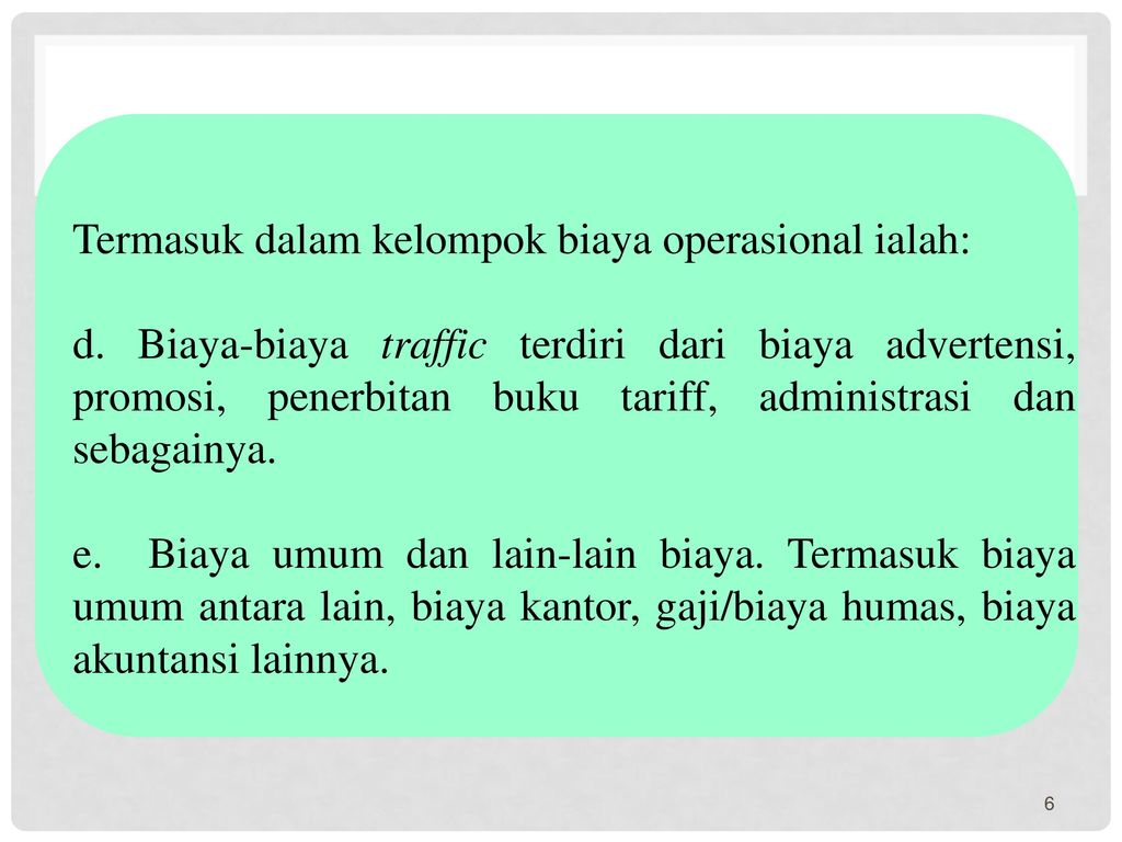 10 Biaya Tarif Angkutan Dan Ppt Download