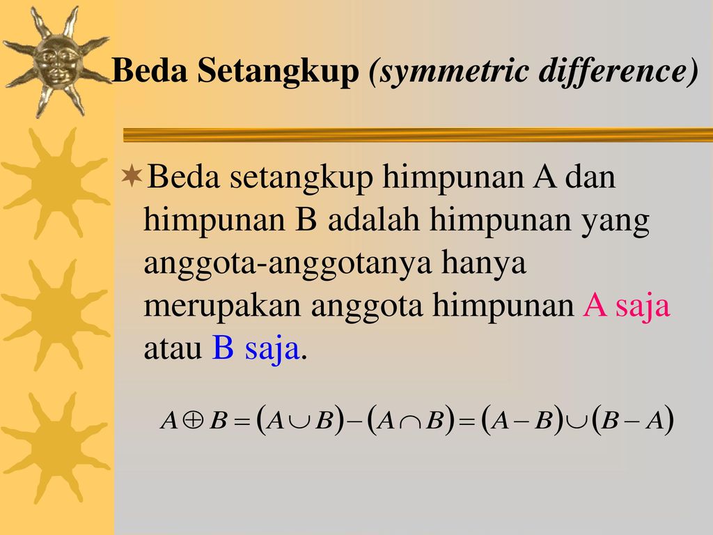 Beda Setangkup (symmetric difference)