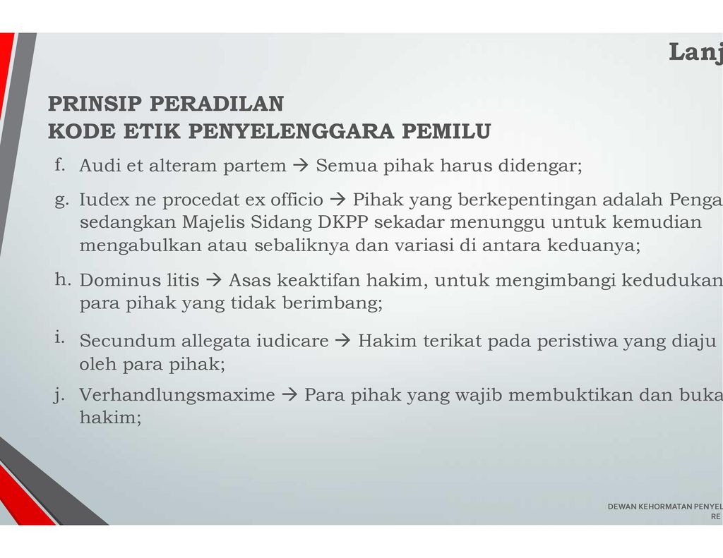 DEWAN KEHORMATAN PENYELENGGARA PEMILU - Ppt Download