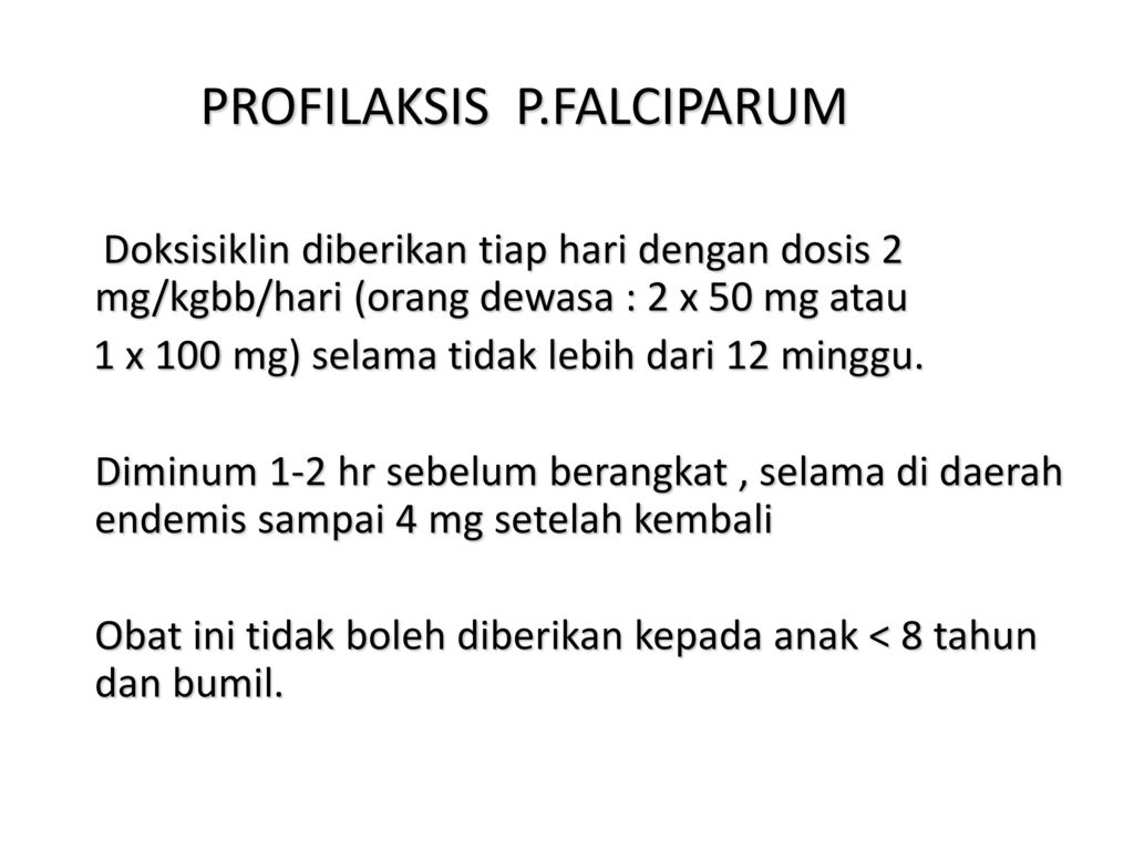 PROFILAKSIS P.FALCIPARUM