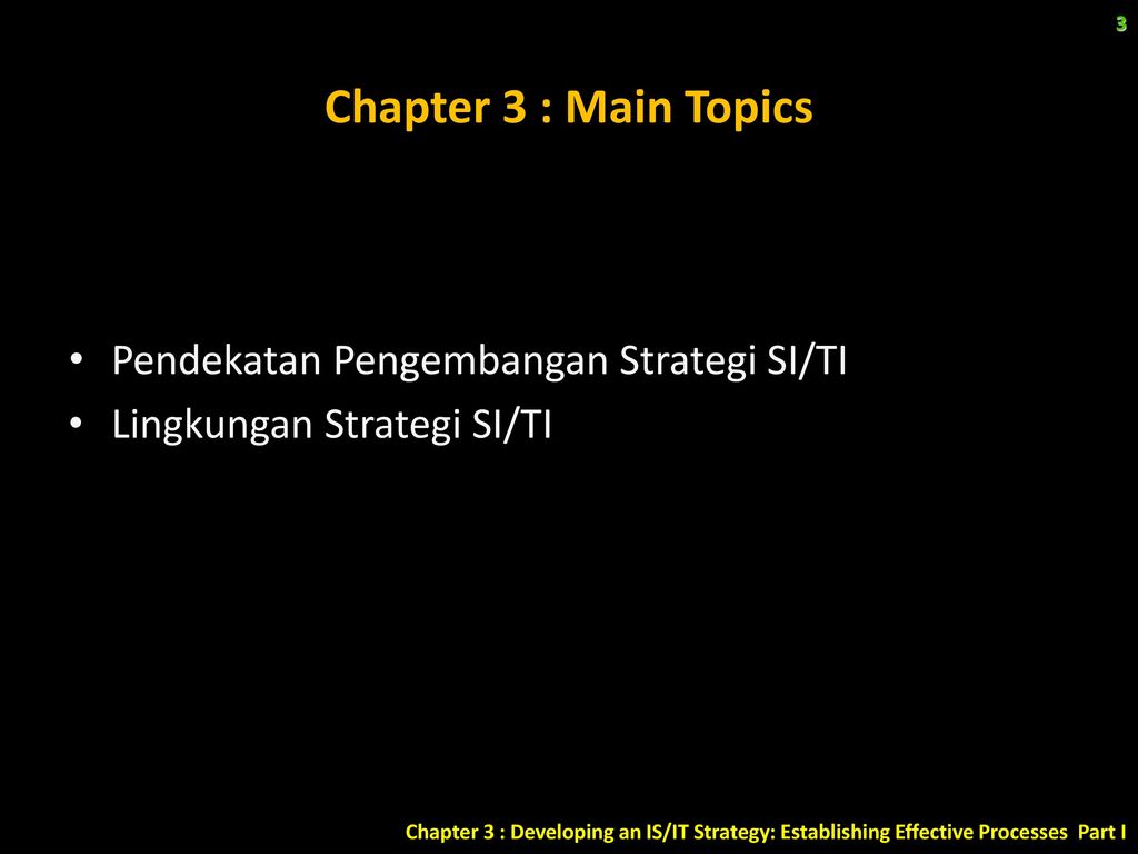 Main topics