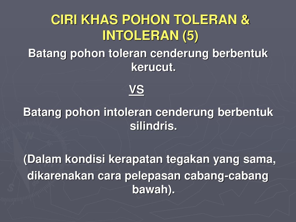 CIRI KHAS POHON TOLERAN & INTOLERAN (5)