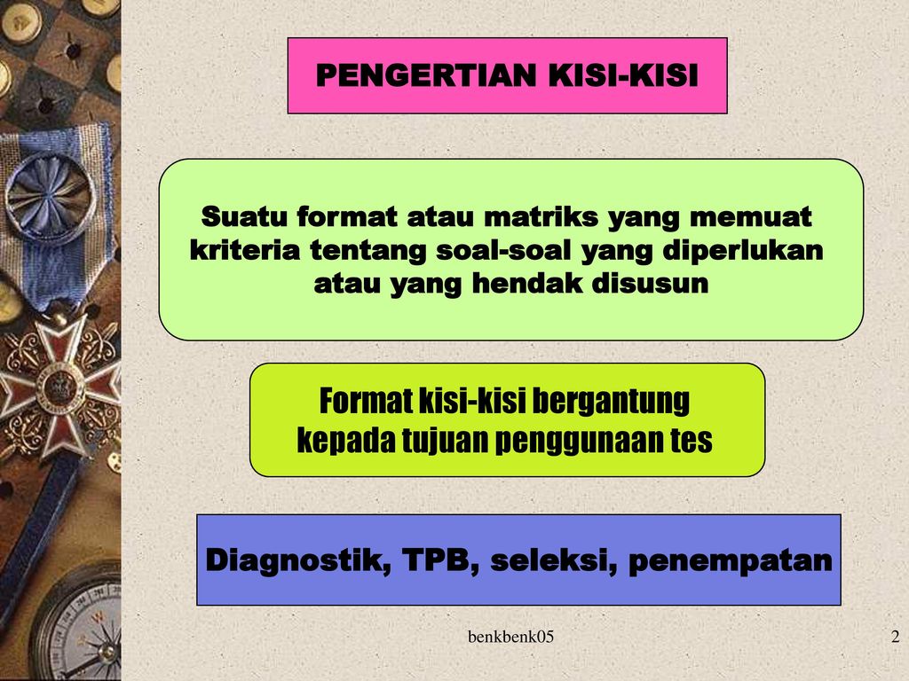 Kaidah Penyusunan Kisi Kisi Ppt Download