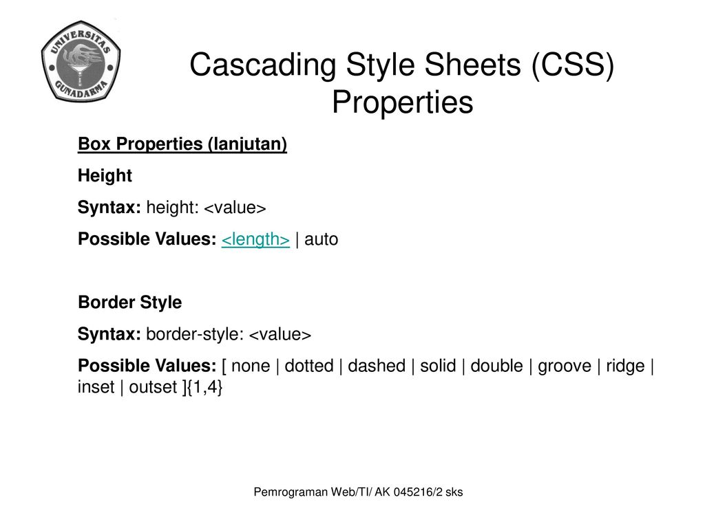 Cascading Style Sheets (CSS) - Ppt Download