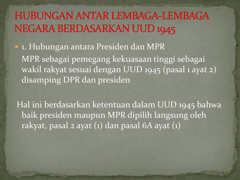 Dasar singkat, indonesia tahun bersifat artinya 1945 negara undang-undang Makna, Kedudukan