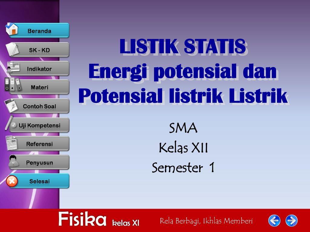 Energi Potensial Dan Potensial Listrik Listrik Ppt Download