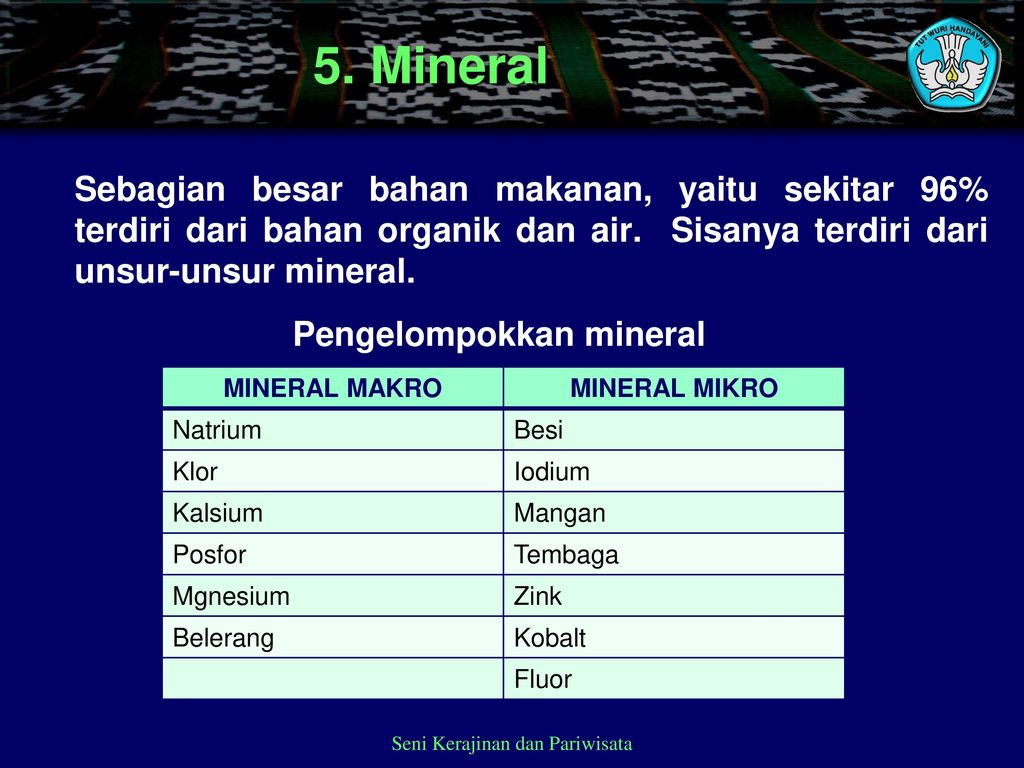 Pengelompokkan mineral