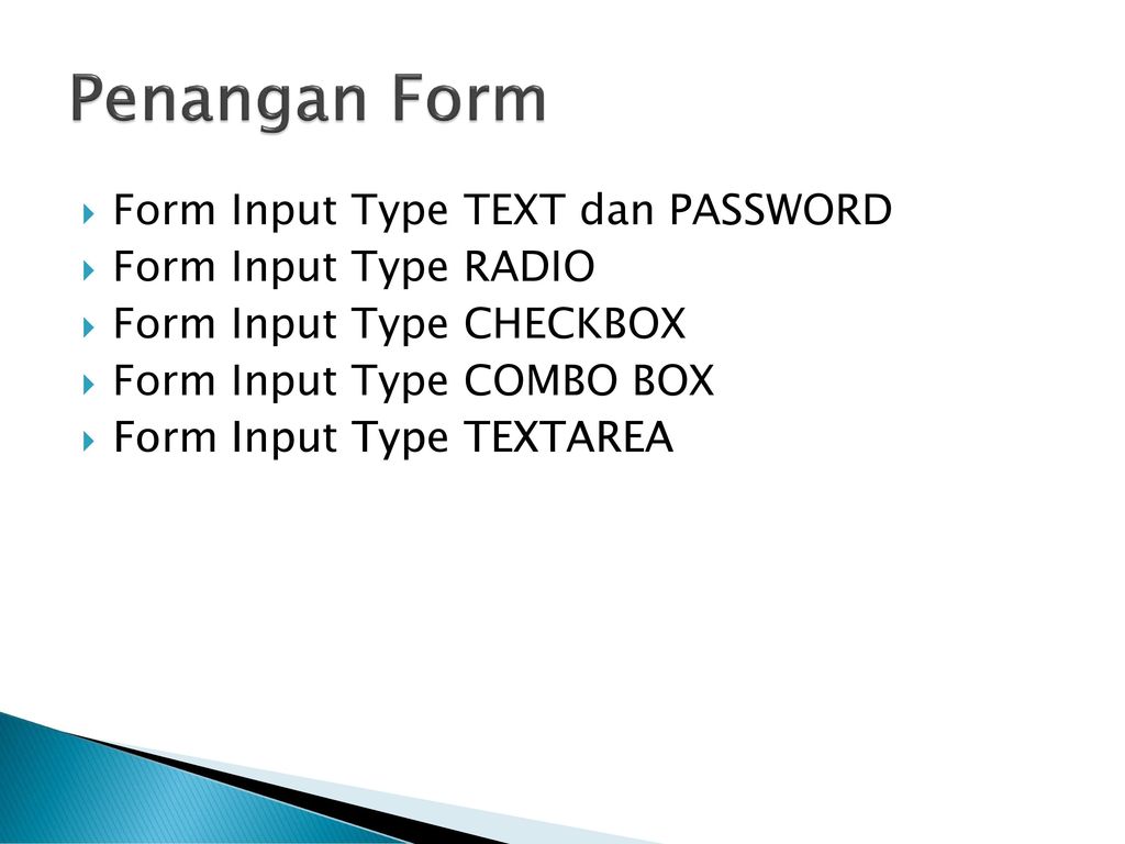 Form input text