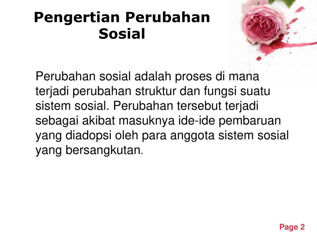 Perubahan Sosial Powerpoint Templates Ppt Download