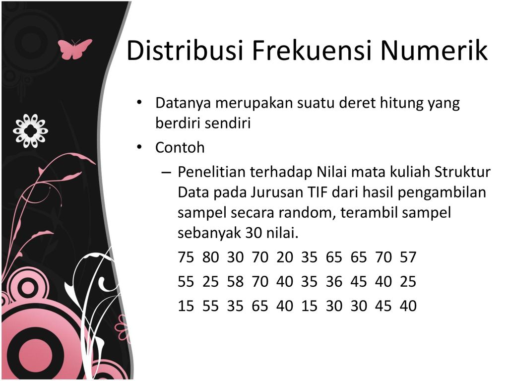 Distribusi Frekuensi Numerik