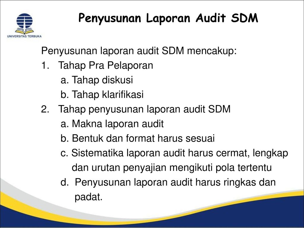 Mata Kuliah Audit Sdm Ekma4476 Ppt Download