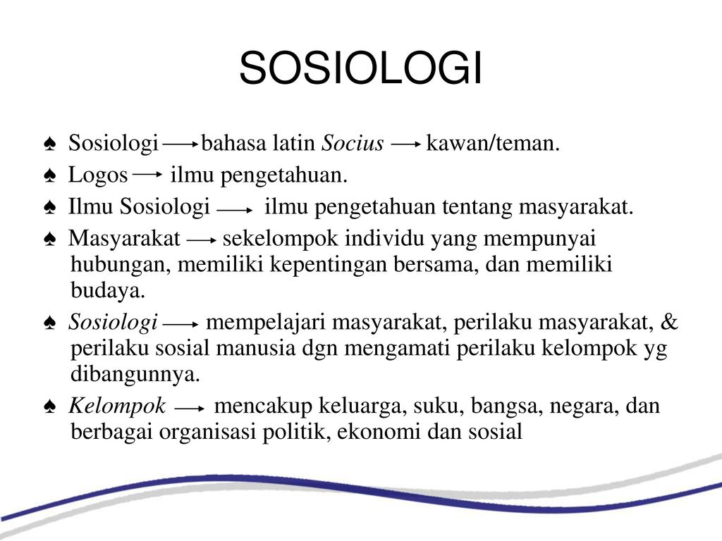 Apa yang dimaksud dengan ilmu sosiologi