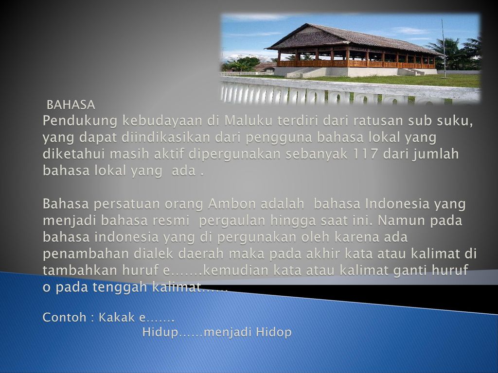 Pergaulan Suku Ambon Maluku Dan Suku Aga Bali Ppt Download