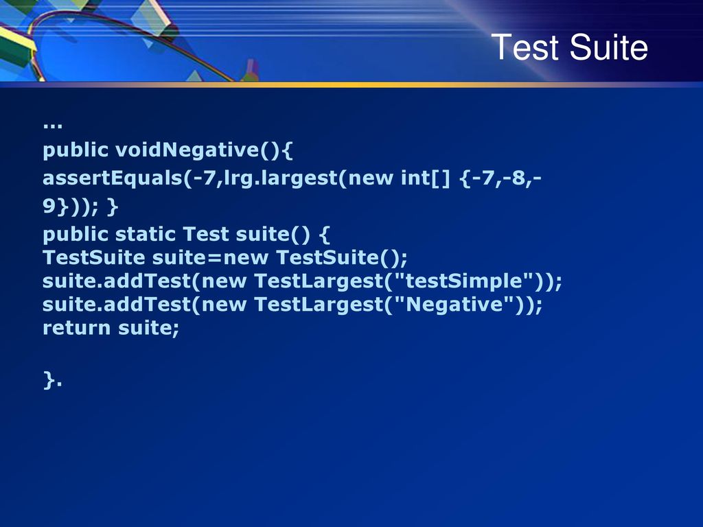 Test Suite