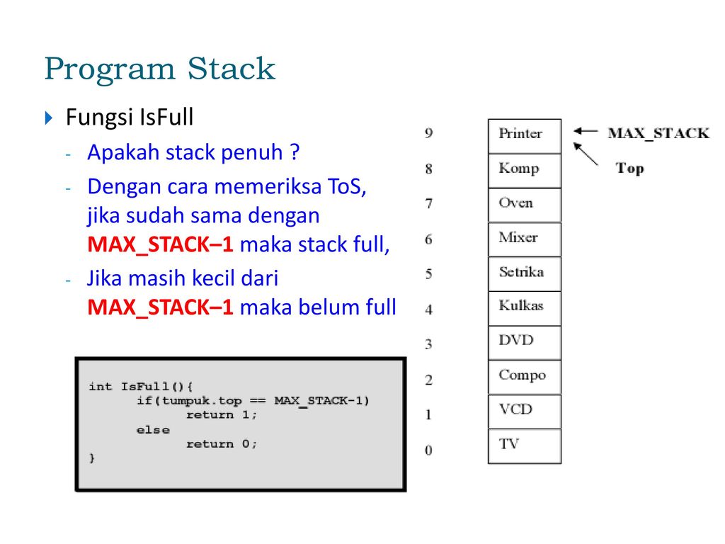 Maxima stack