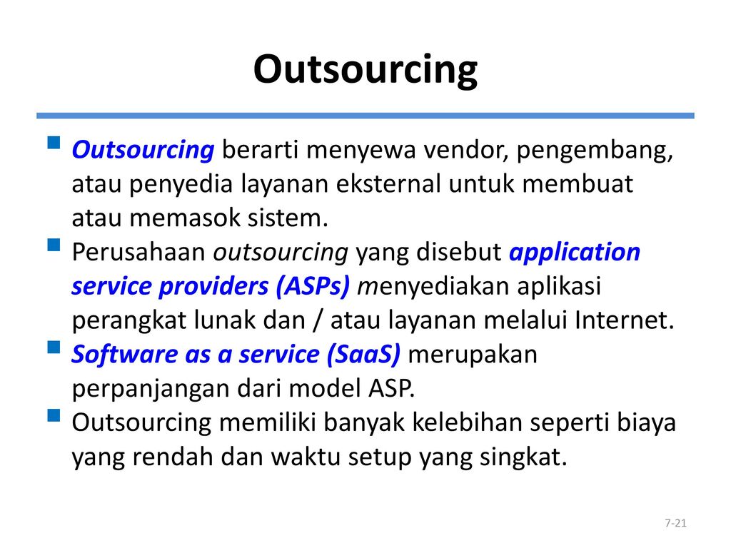 (lanjt...) Resiko outsourcing:
