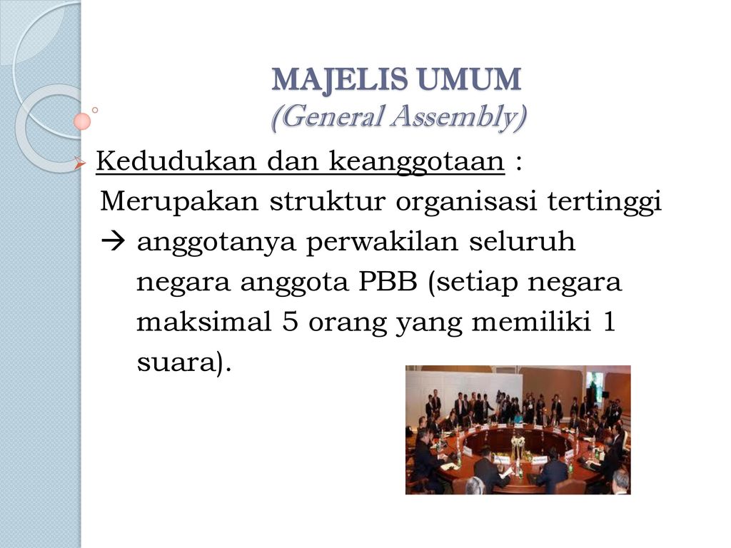 MAJELIS UMUM (General Assembly)