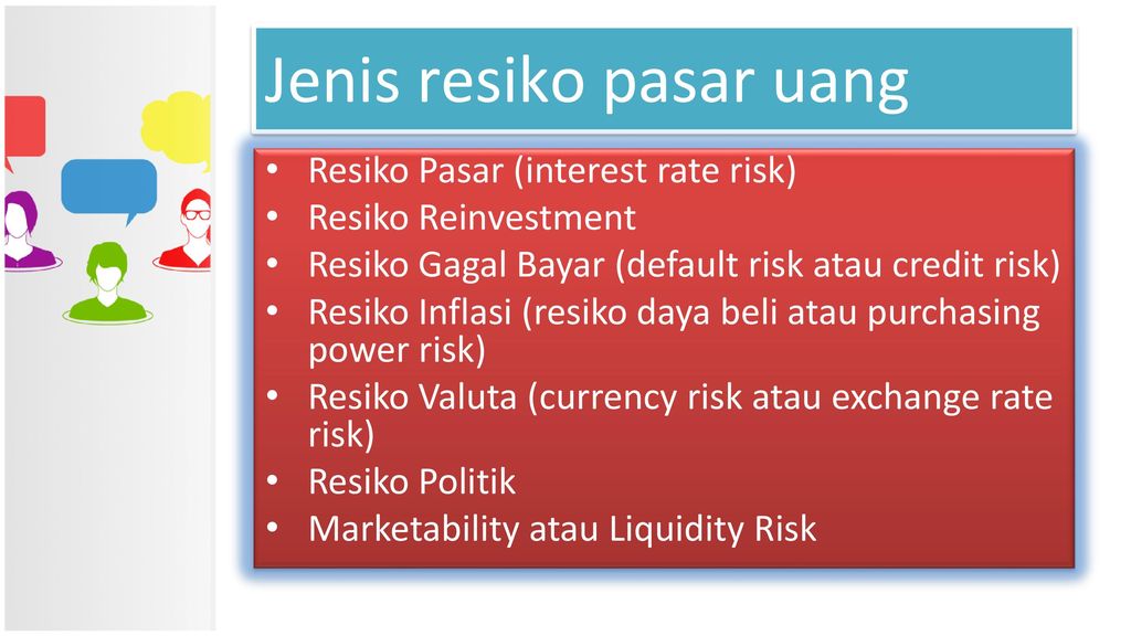 Jenis resiko pasar uang