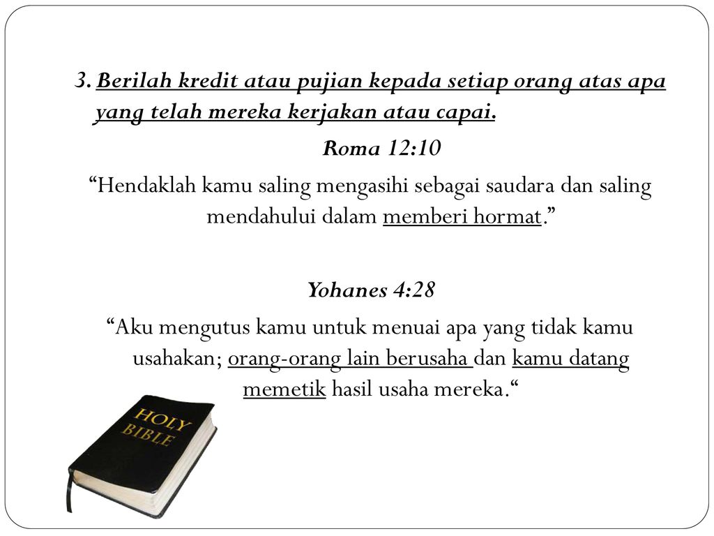 Ch 2 Additional Ayat Alkitab Untuk Direnungkan Oleh Pemimpin Ppt Download