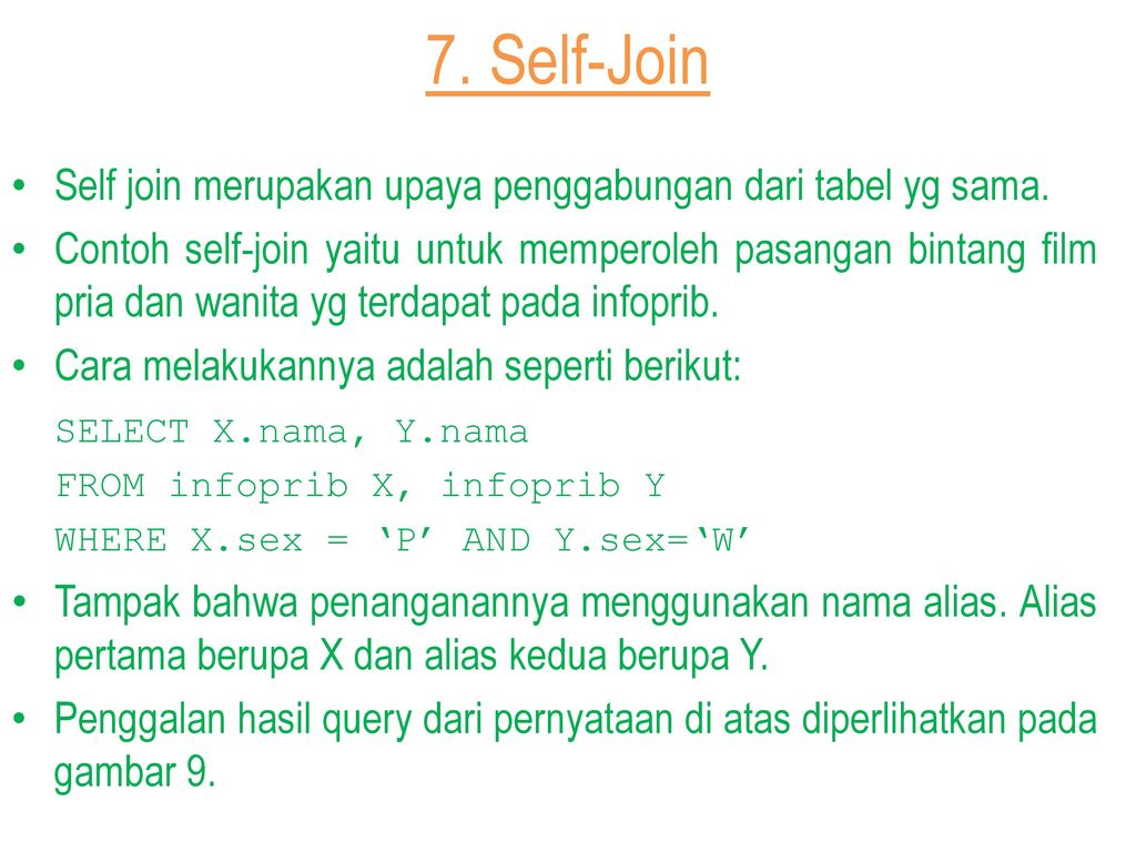 Self join