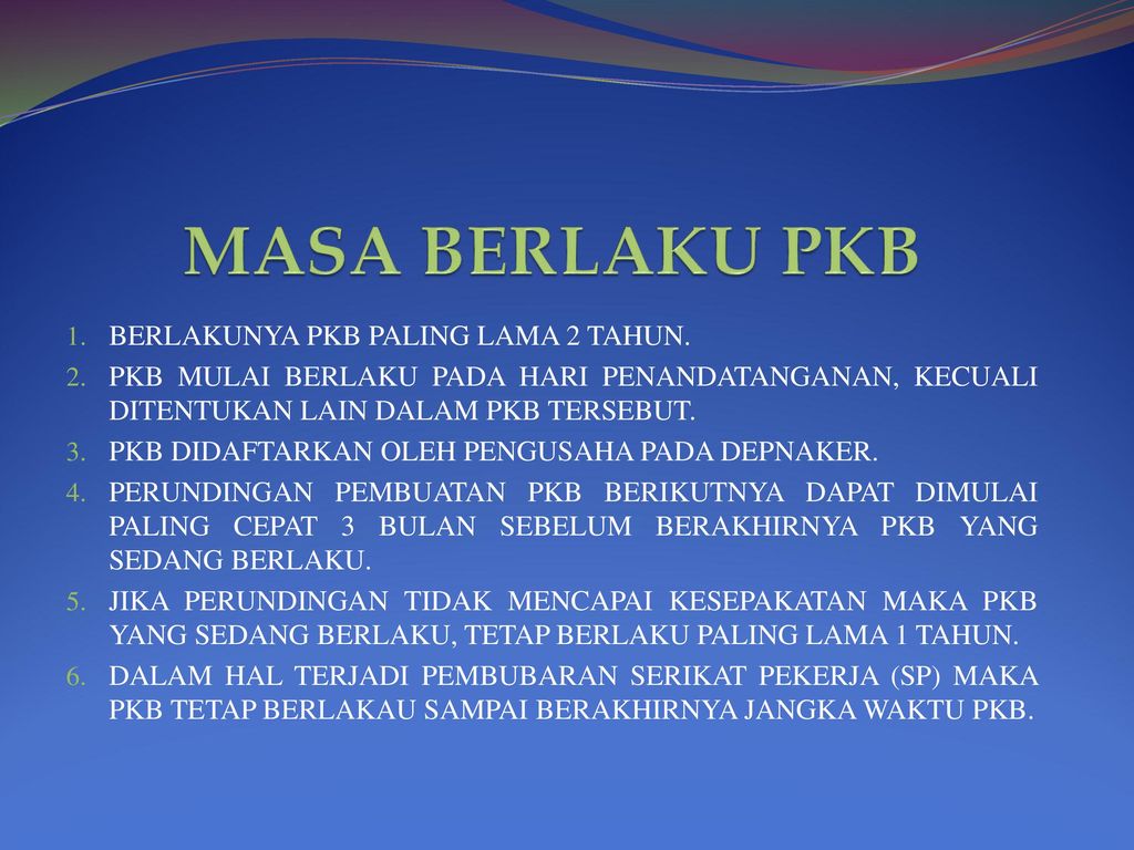 PERJANJIAN KERJA BERSAMA - Ppt Download