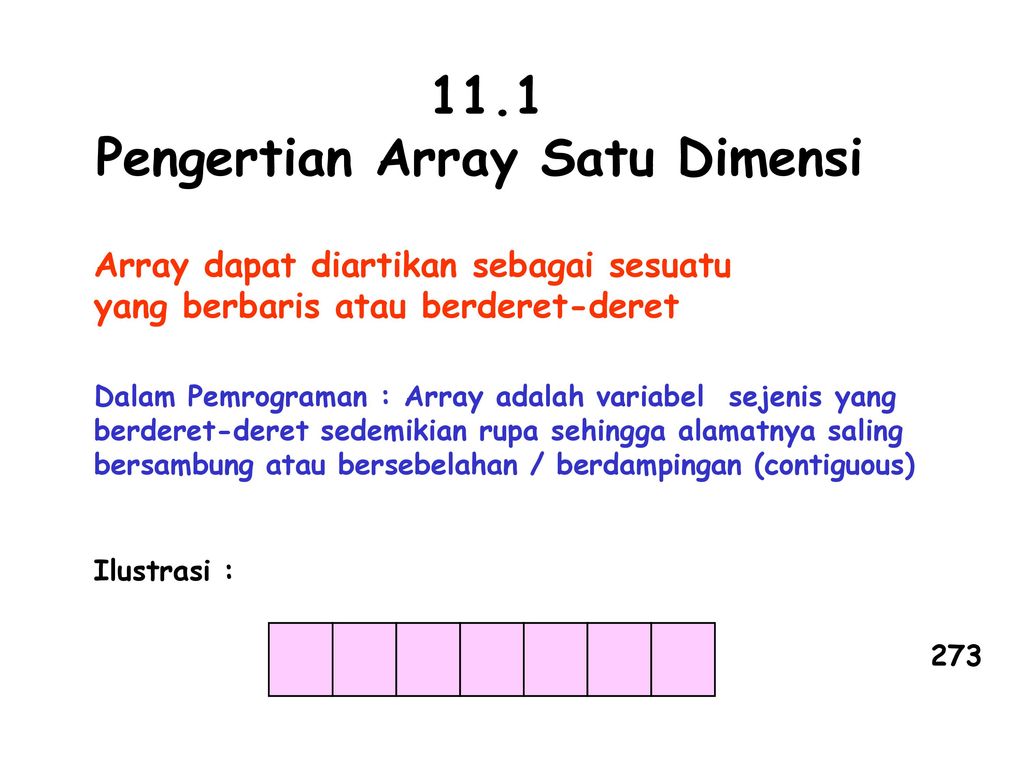 Bab Amp 7 3 Nested Loop Array 1 Dimensi Ppt Download