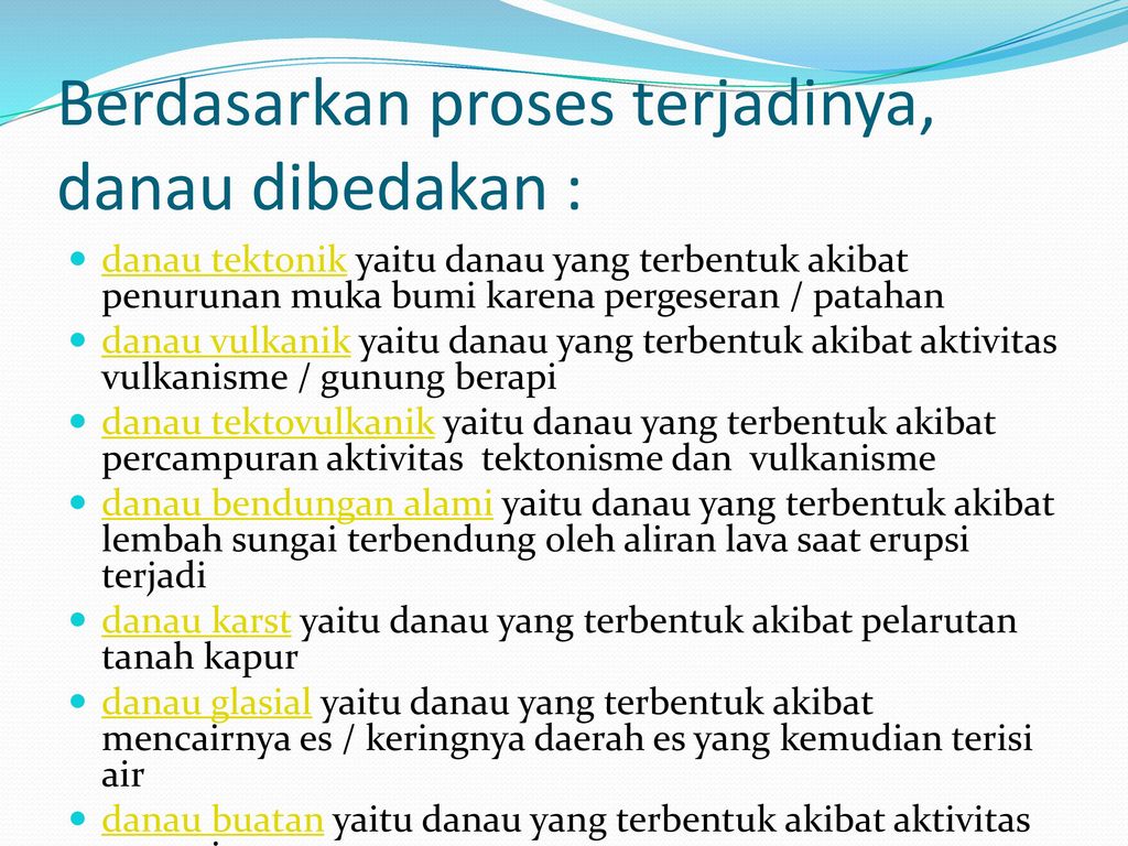 Proses Terbentuknya Danau – Sinau