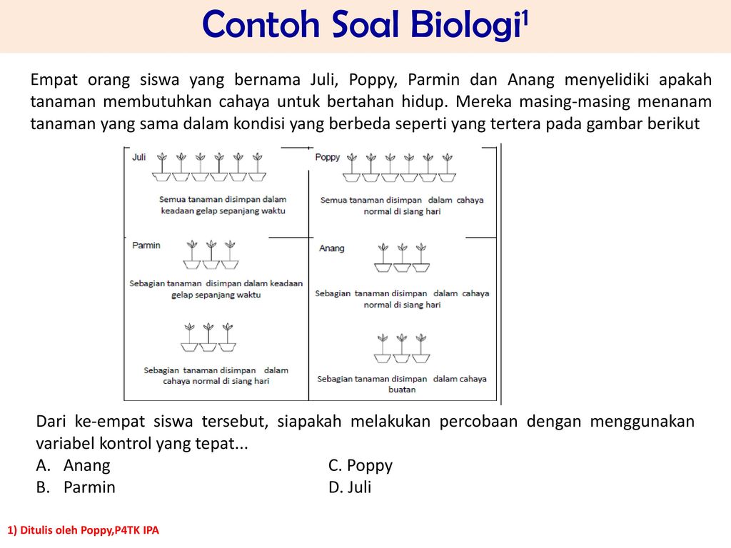 Contoh Soal Pemantapan Ipa Kelas 9