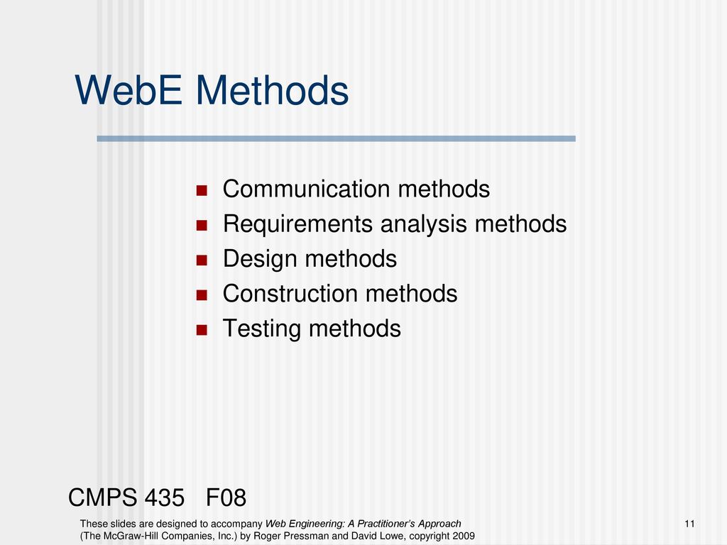 Communication method. Testing methods. Design methods. Methods of communication.