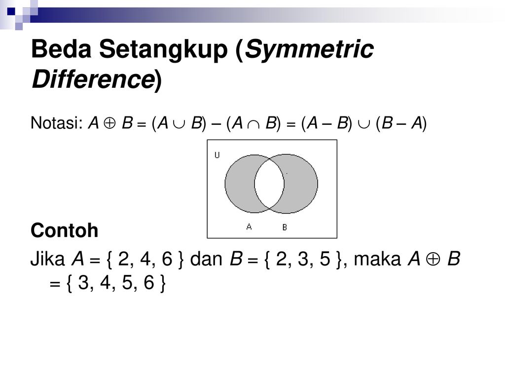 Beda Setangkup (Symmetric Difference)