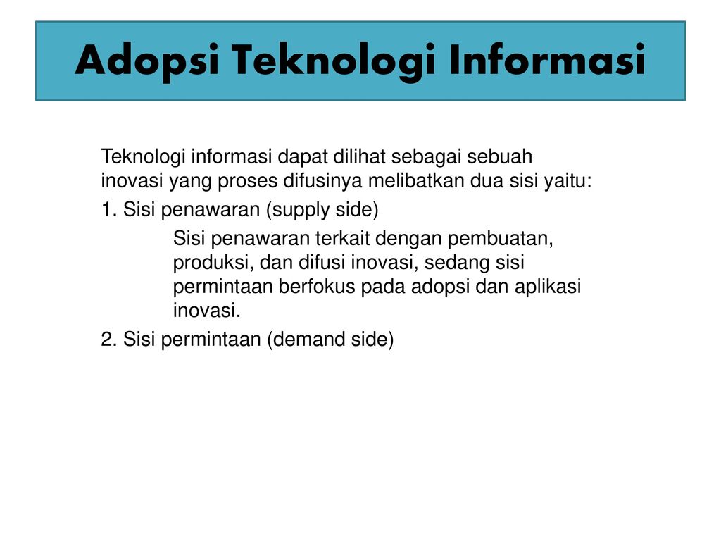 Adopsi Teknologi Informasi